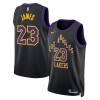 Dres Los Angeles Lakers Lebron James Nike 2025-26 City Edition Crno Swingman